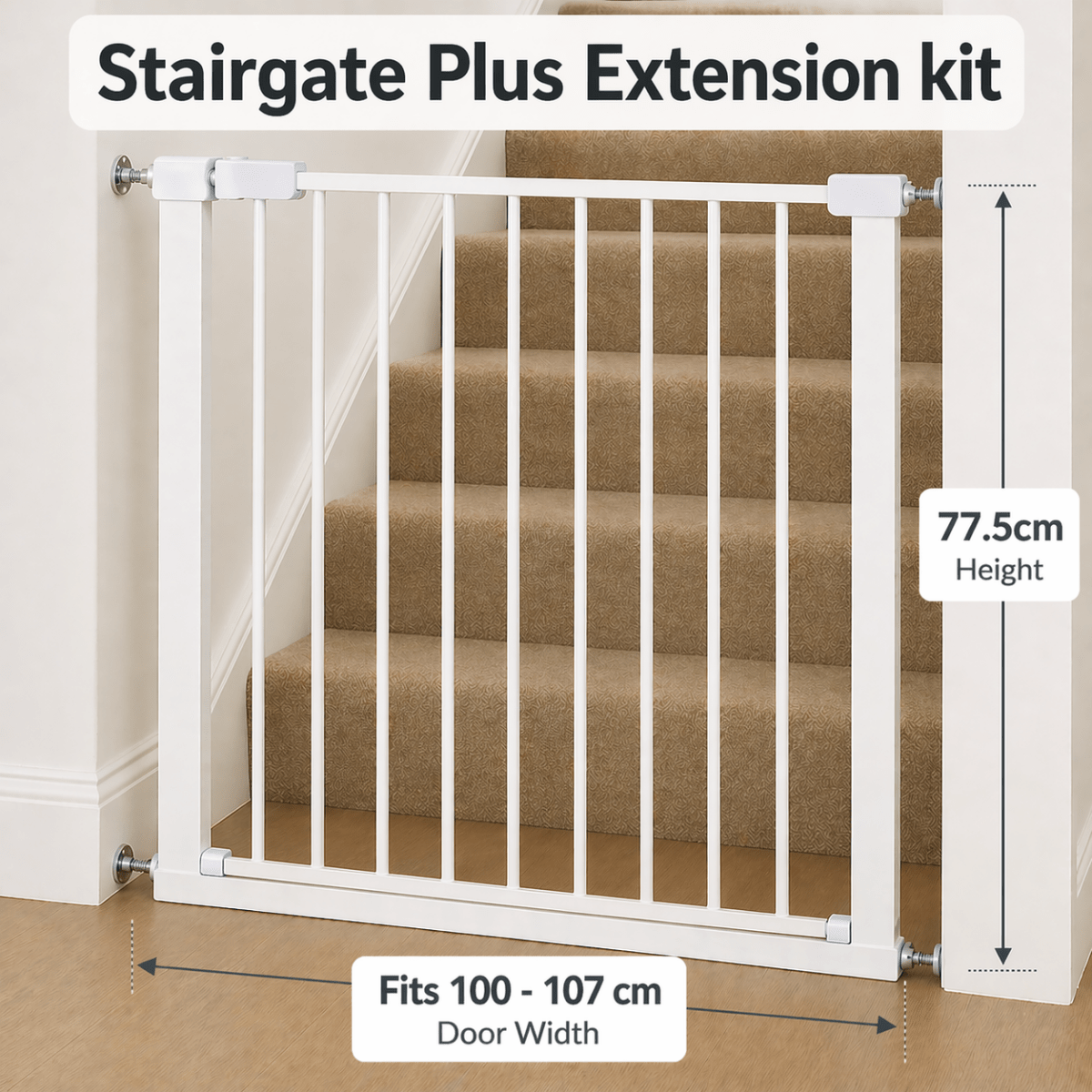 FYLO Baby Safety Stair Gate Pressure Fit Extra Wide
