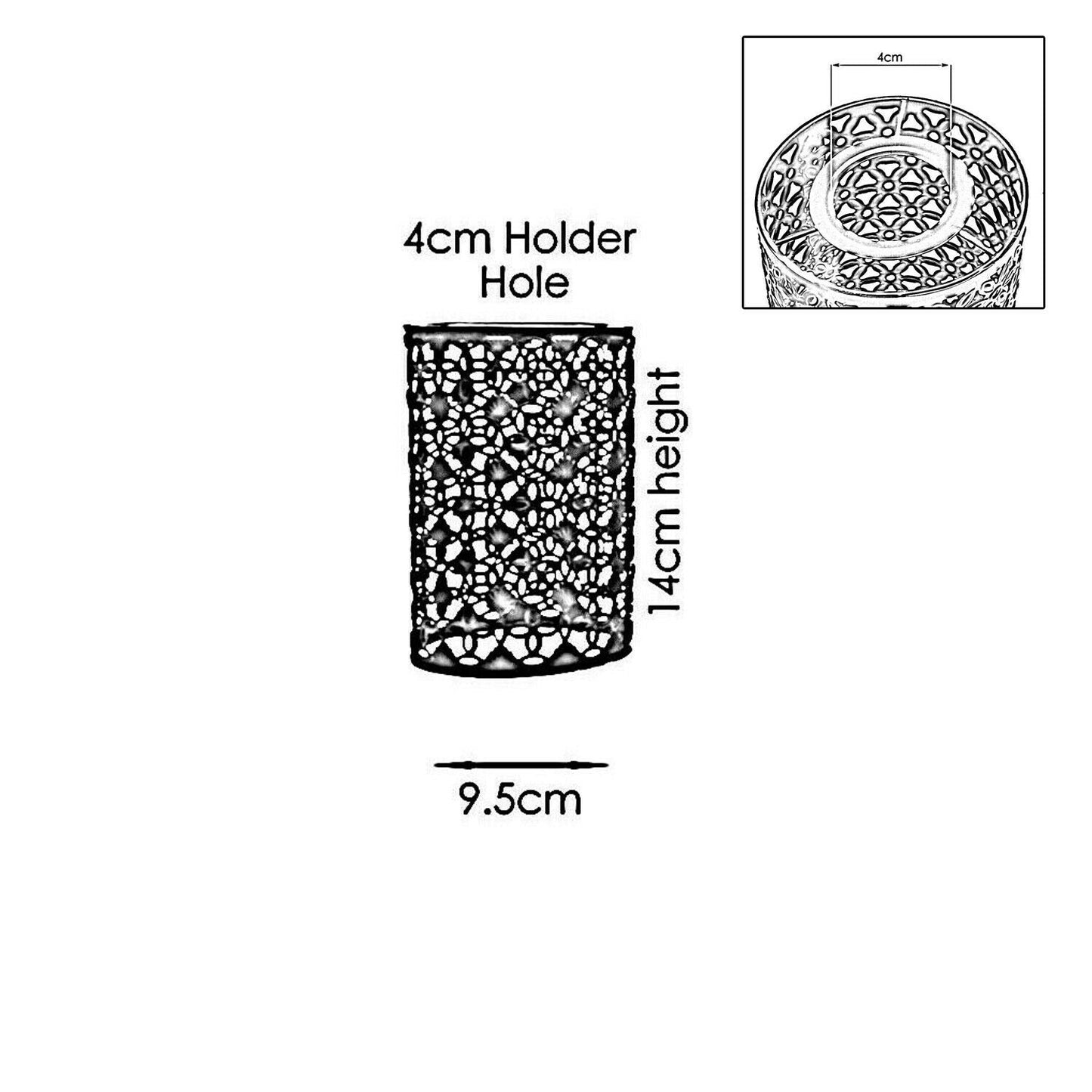 Easy Fit Pendant Light Pattern Cage Metal Drum Lampshade~2509